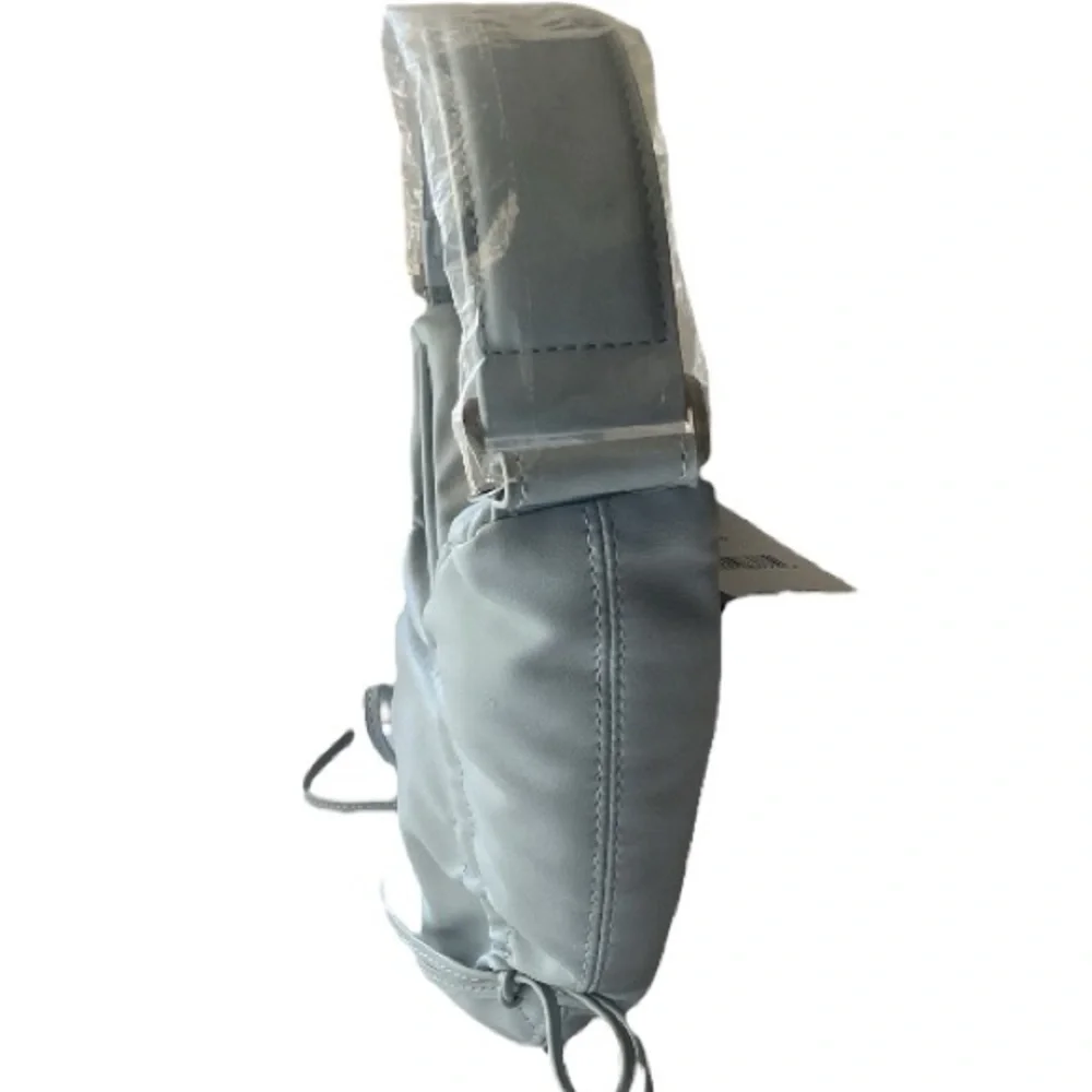 Madden Girl Crescent Light Blue Shoulder Bag - Picture 8 of 14